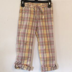 Girls plaid pants